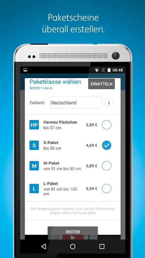 hermes app internationaler versand|Hermes preisliste kundenservice.